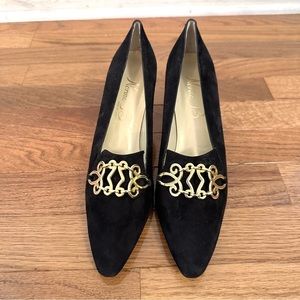 Norma B Women’s Black Pointed Shoes Sz 8.5 N